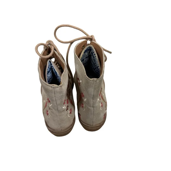 Dingo Women’s Seguaro Tan Floral Embroidered Booties Size 8 - Picture 5 of 11